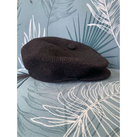 Kangol ENGLAND Wool Spitfire Black Gray Paperboy Hat Cap men’s - Picture 2 of 7